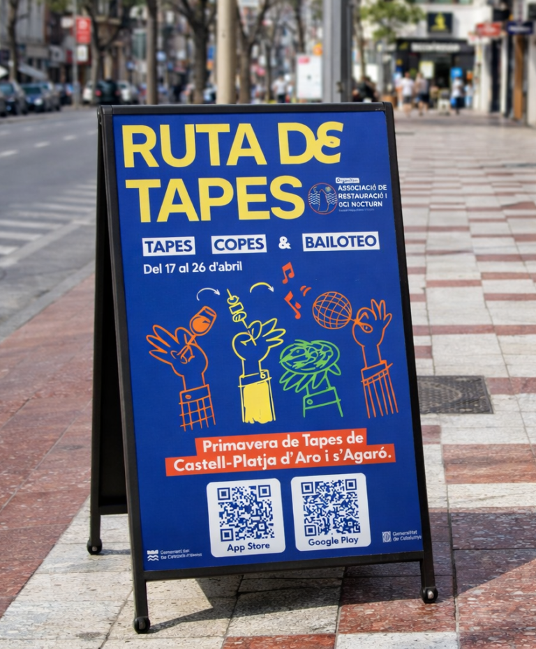 CARTELL RUTA DE TAPES PLATJA D'ARO
